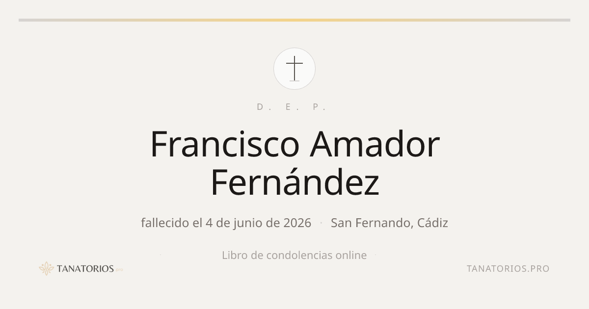 Memorial de Francisco Amador Fernández