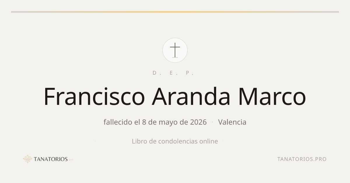 Memorial de Francisco Aranda Marco
