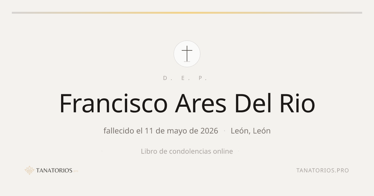 Memorial de Francisco Ares Del Rio