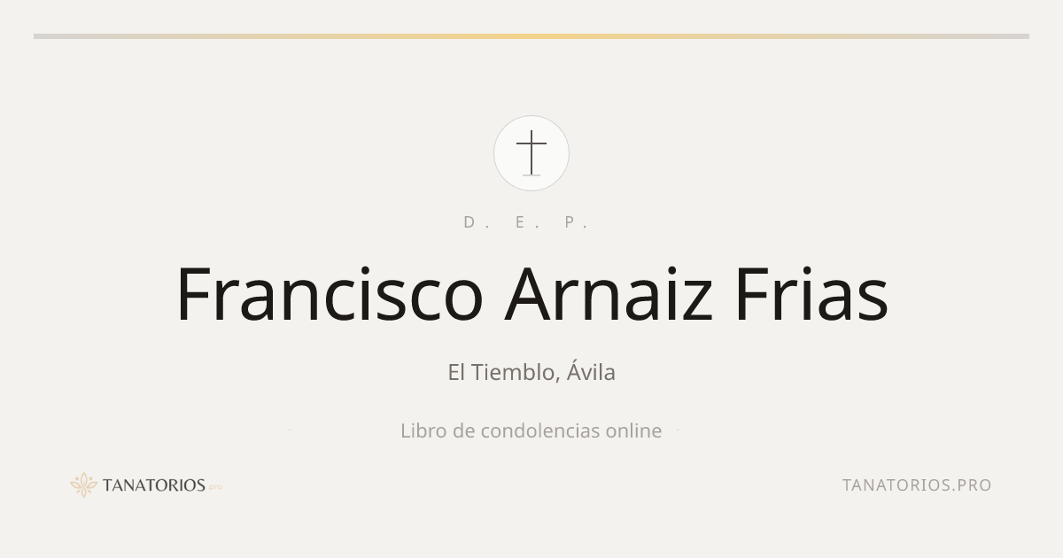 Memorial de Francisco Arnaiz Frias