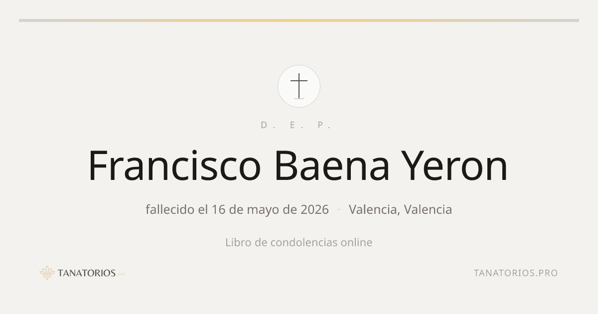 Memorial de Francisco Baena Yeron