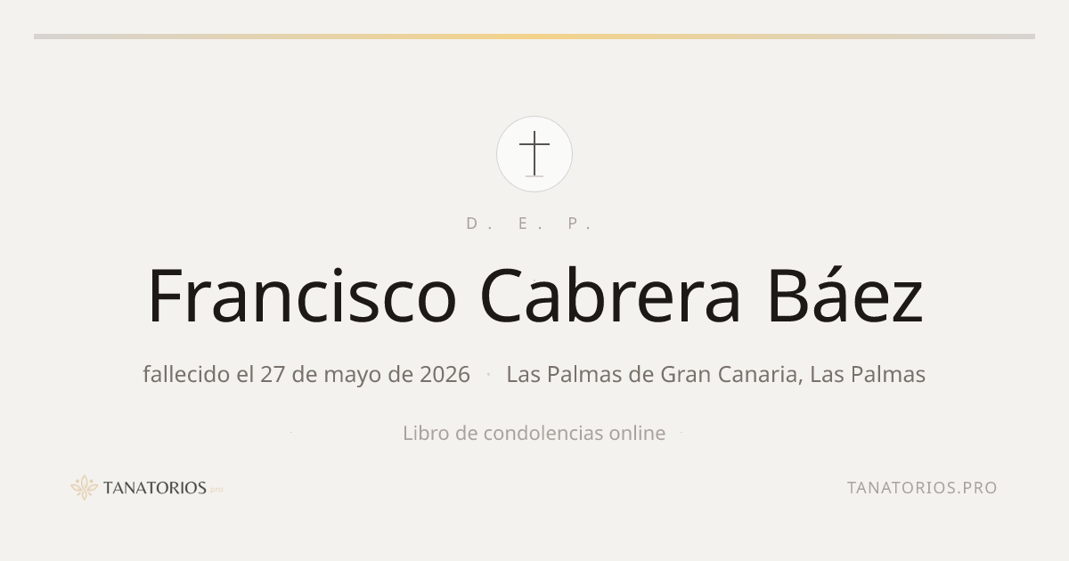 Memorial de Francisco Cabrera Báez