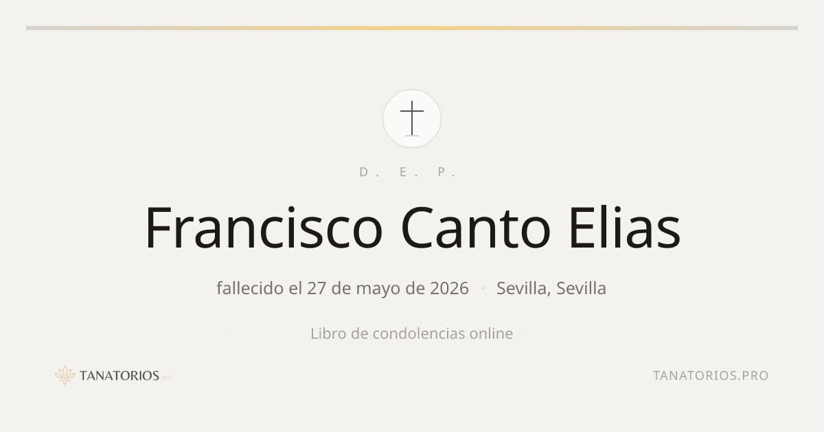 Memorial de Francisco Canto Elias