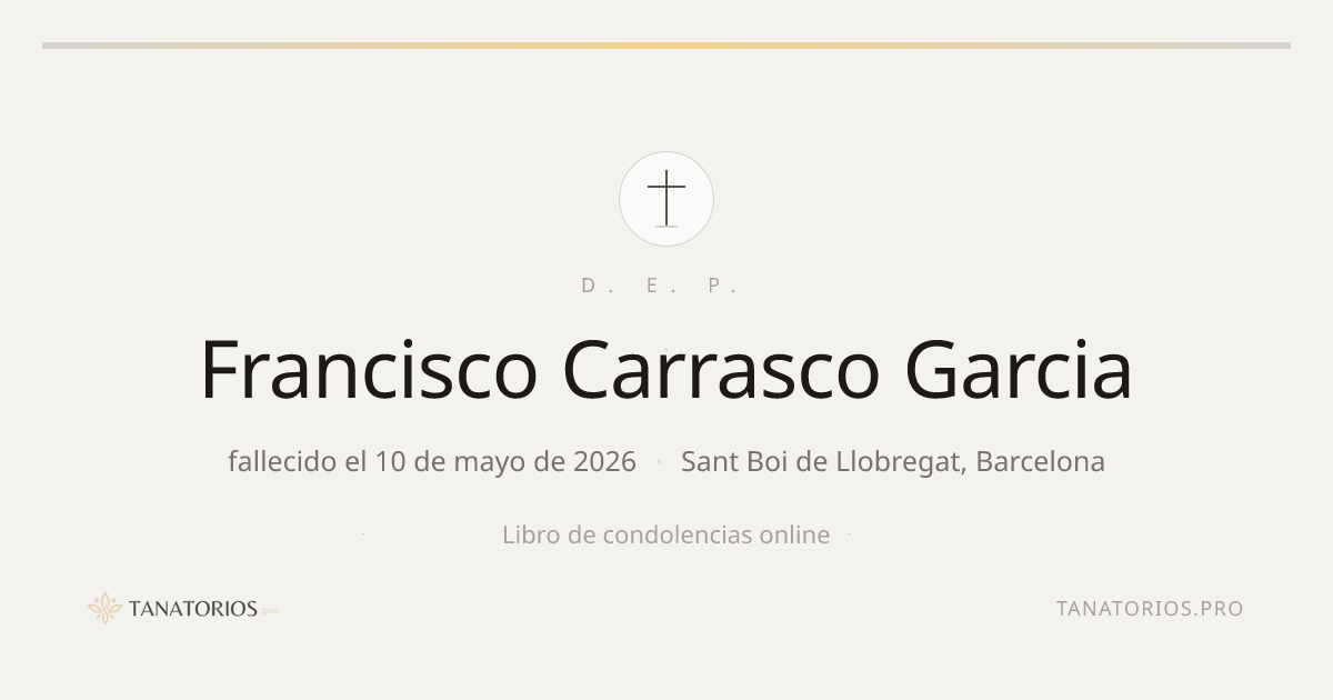 Memorial de Francisco Carrasco Garcia