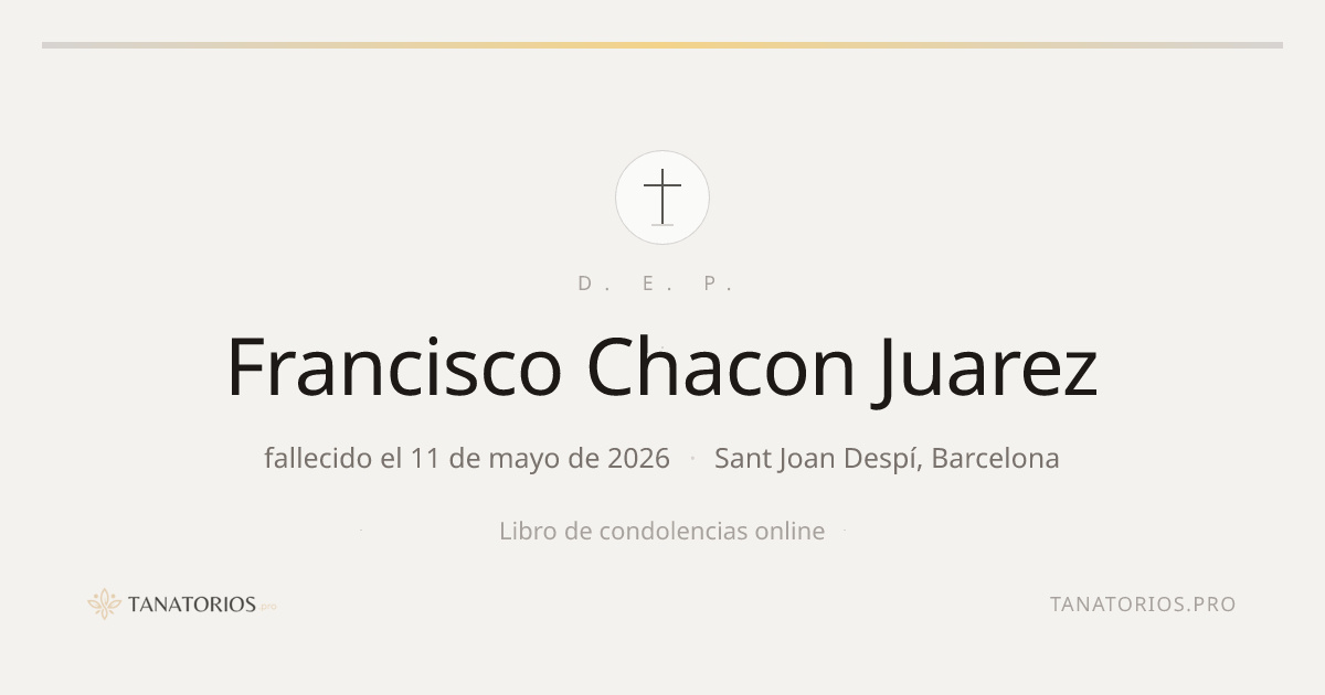 Memorial de Francisco Chacon Juarez