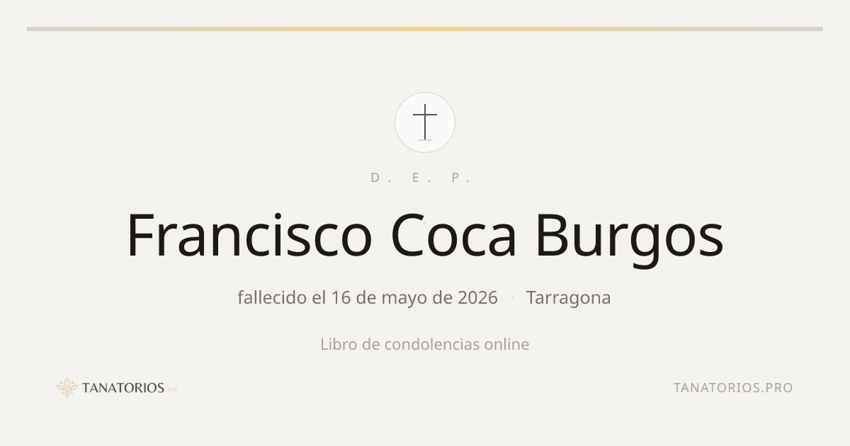 Memorial de Francisco Coca Burgos