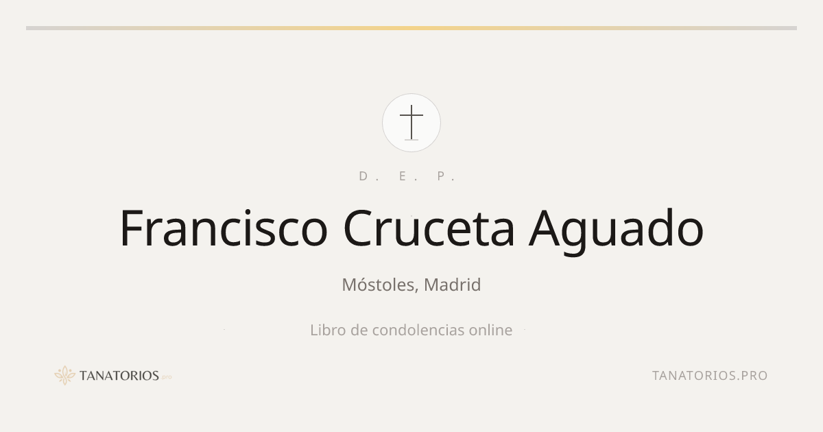 Memorial de Francisco Cruceta Aguado