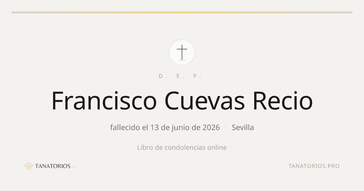 Memorial de Francisco Cuevas Recio