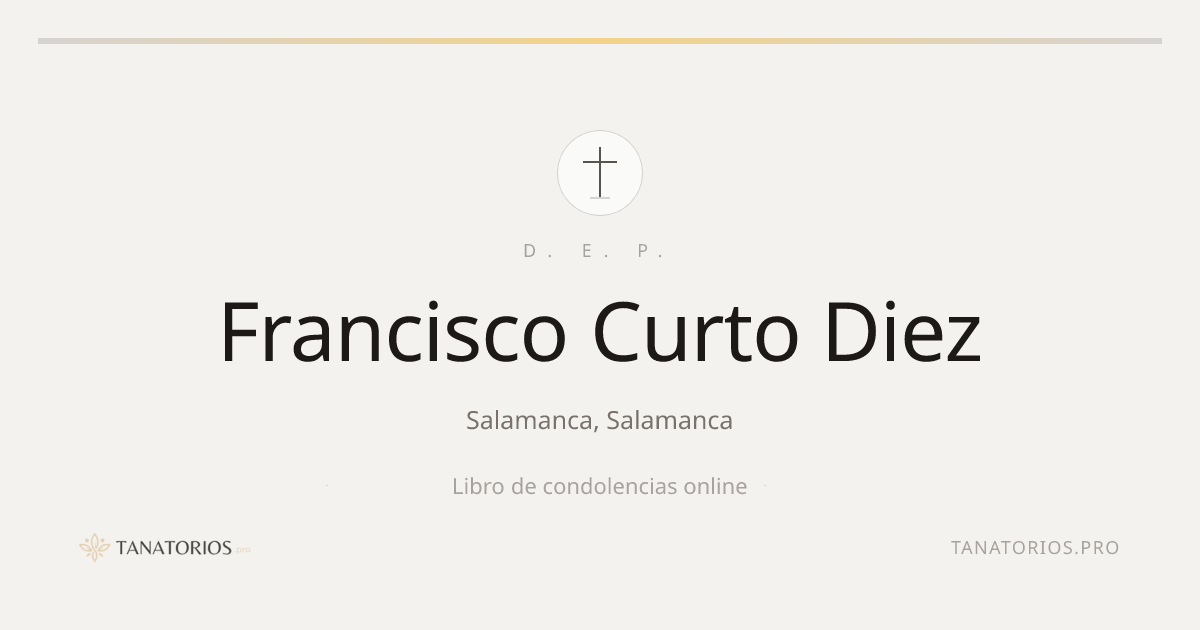 Memorial de Francisco Curto Diez