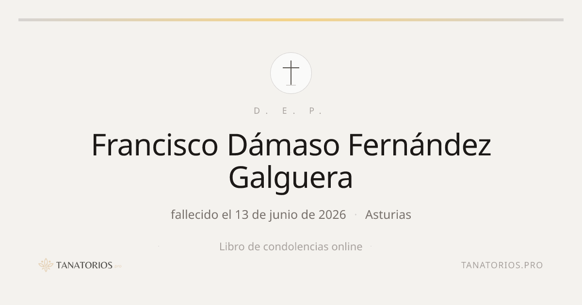 Memorial de Francisco Dámaso Fernández Galguera