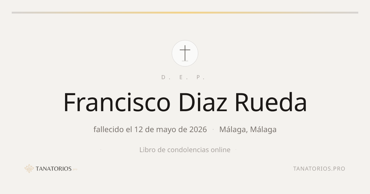 Memorial de Francisco Diaz Rueda