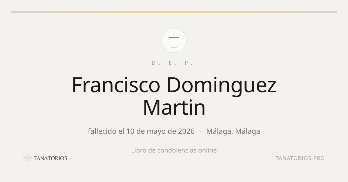 Memorial de Francisco Dominguez Martin