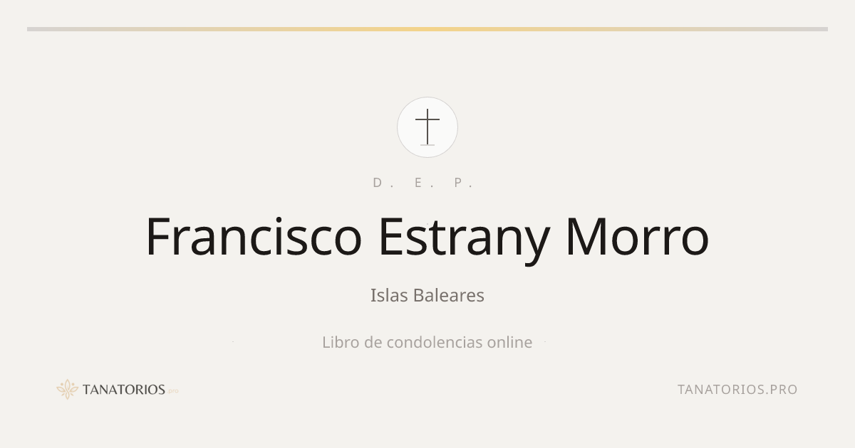 Memorial de Francisco Estrany Morro