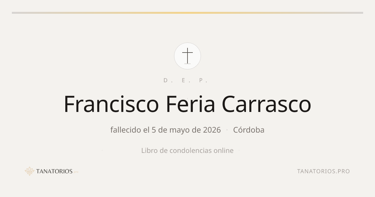 Memorial de Francisco Feria Carrasco