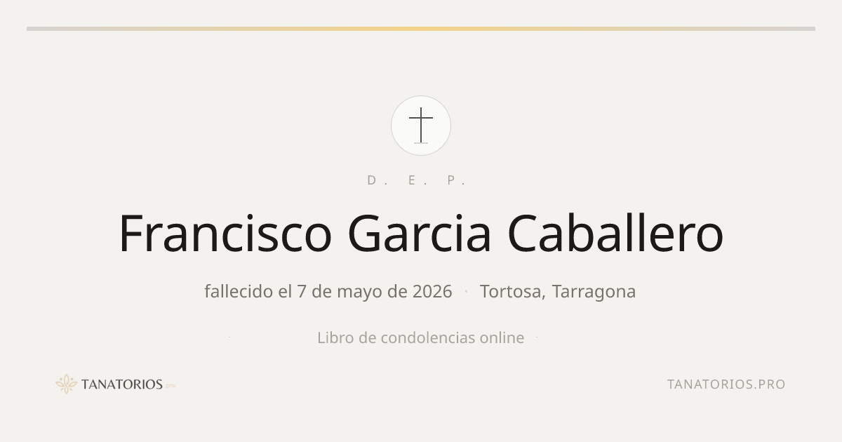 Memorial de Francisco Garcia Caballero