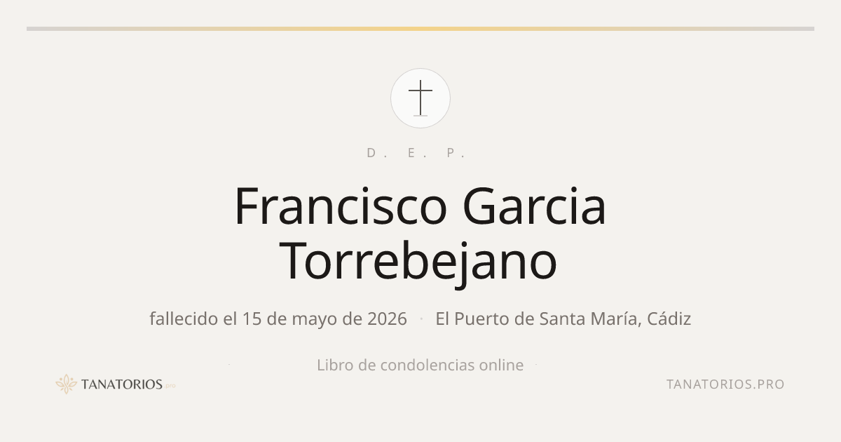 Memorial de Francisco Garcia Torrebejano