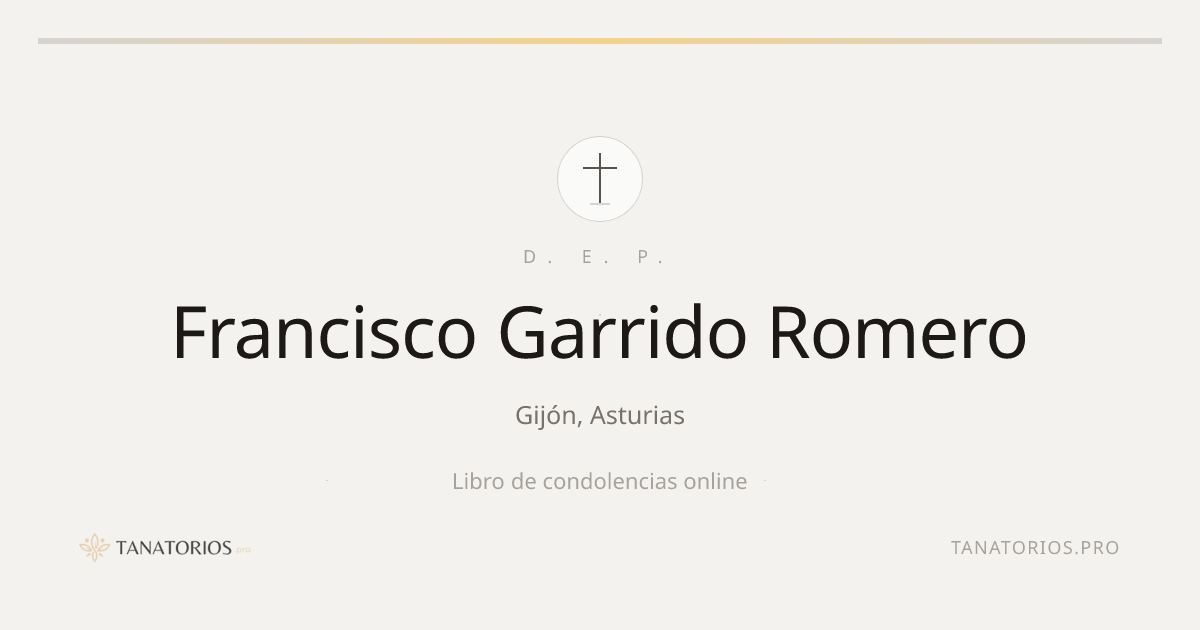 Memorial de Francisco Garrido Romero