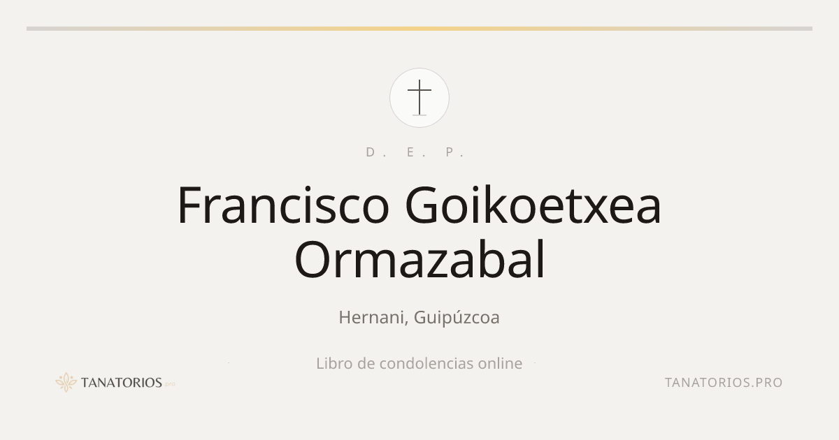 Memorial de Francisco Goikoetxea Ormazabal
