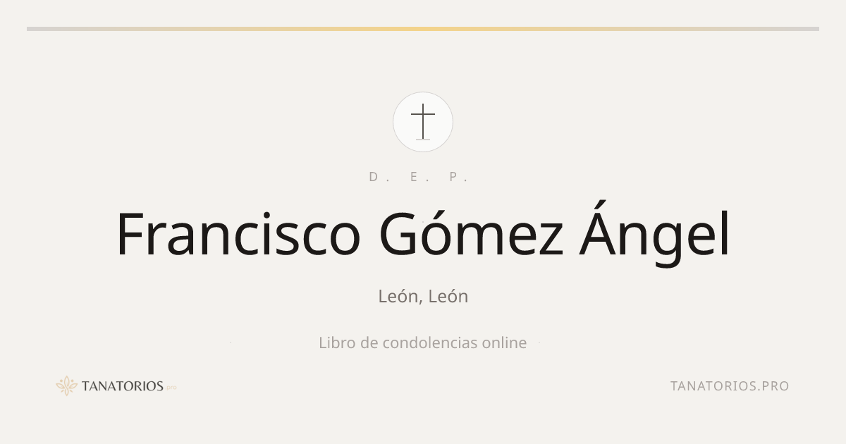 Memorial de Francisco Gómez Ángel