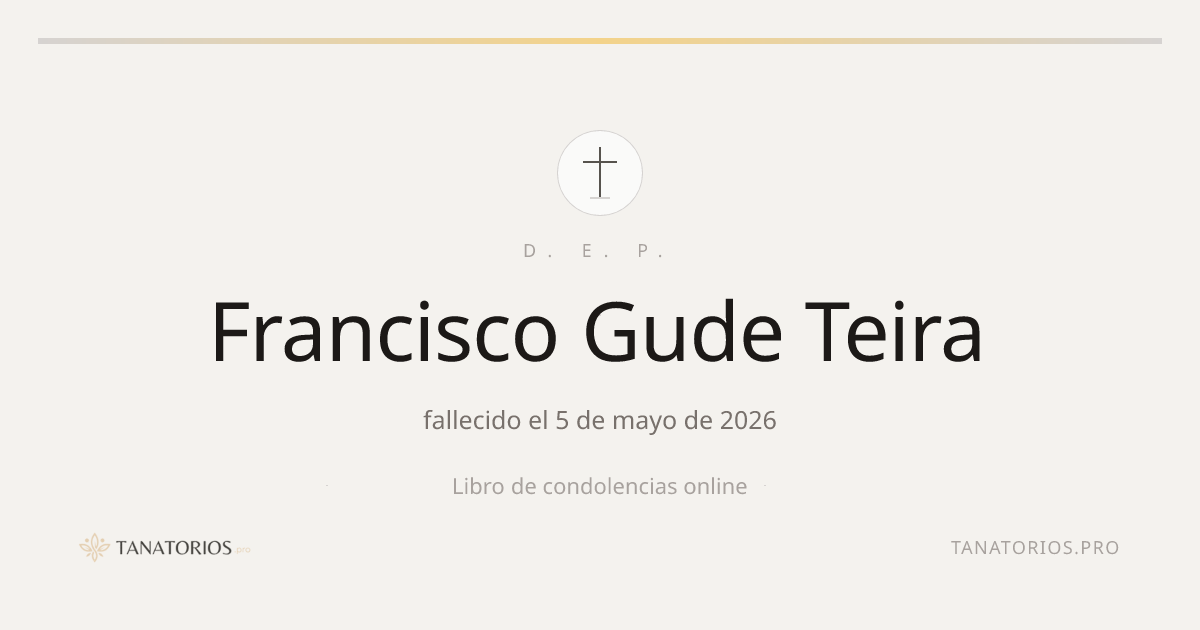 Memorial de Francisco Gude Teira