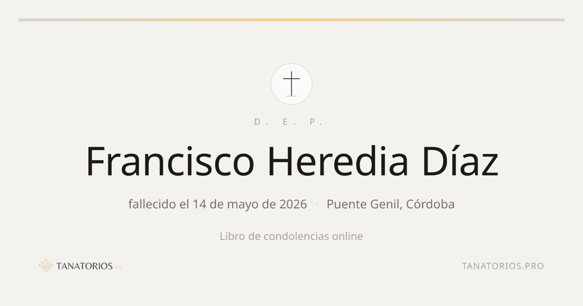 Memorial de Francisco Heredia Díaz