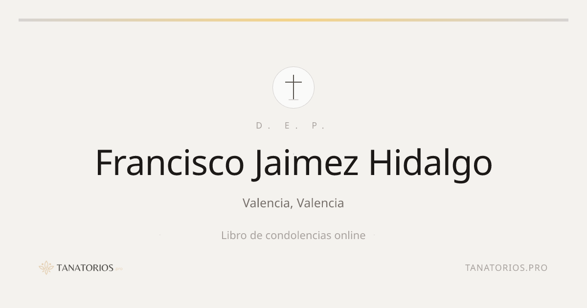 Memorial de Francisco Jaimez Hidalgo