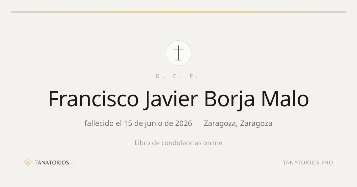 Memorial de Francisco Javier Borja Malo