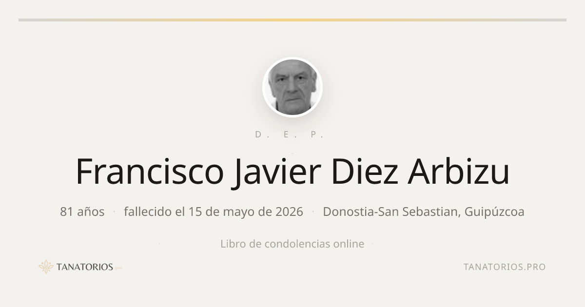Memorial de Francisco Javier Diez Arbizu