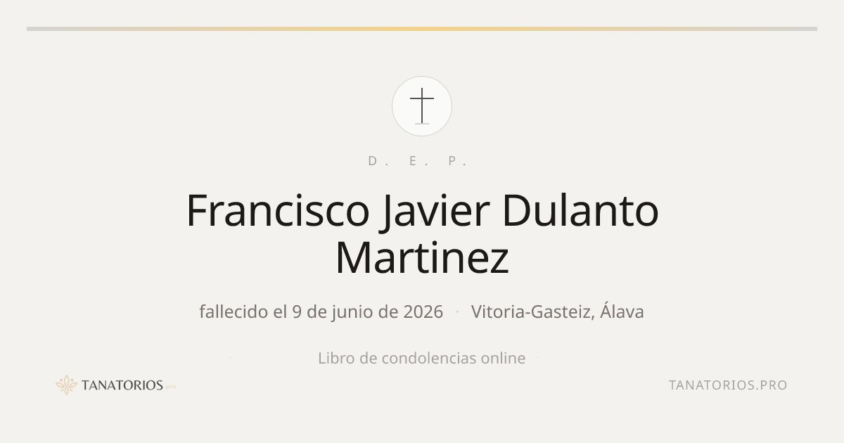 Memorial de Francisco Javier Dulanto Martinez