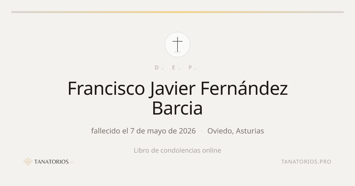 Memorial de Francisco Javier Fernández Barcia