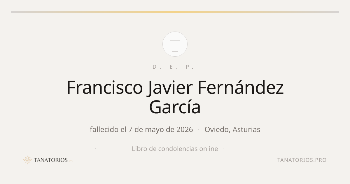 Memorial de Francisco Javier Fernández García