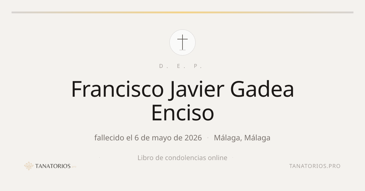 Memorial de Francisco Javier Gadea Enciso