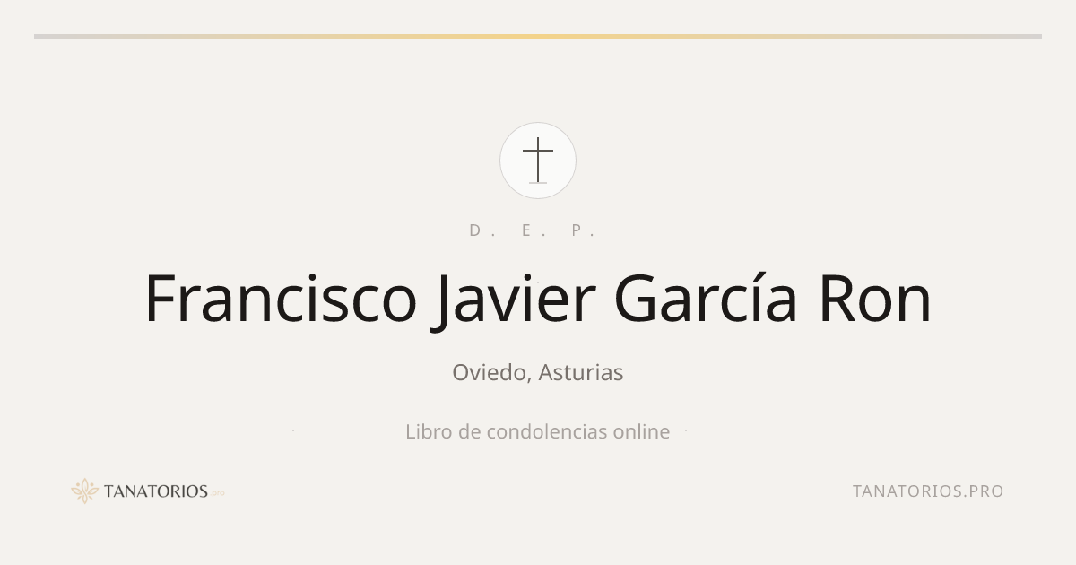 Memorial de Francisco Javier García Ron