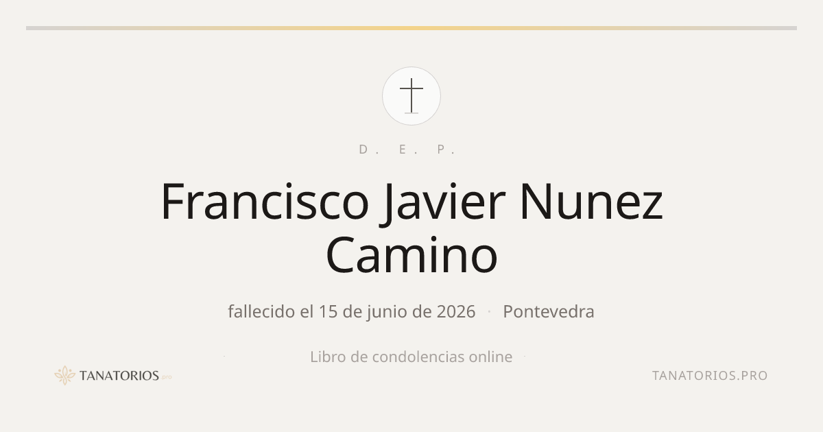 Memorial de Francisco Javier Nunez Camino