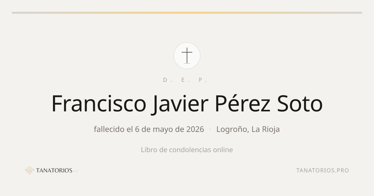 Memorial de Francisco Javier Pérez Soto