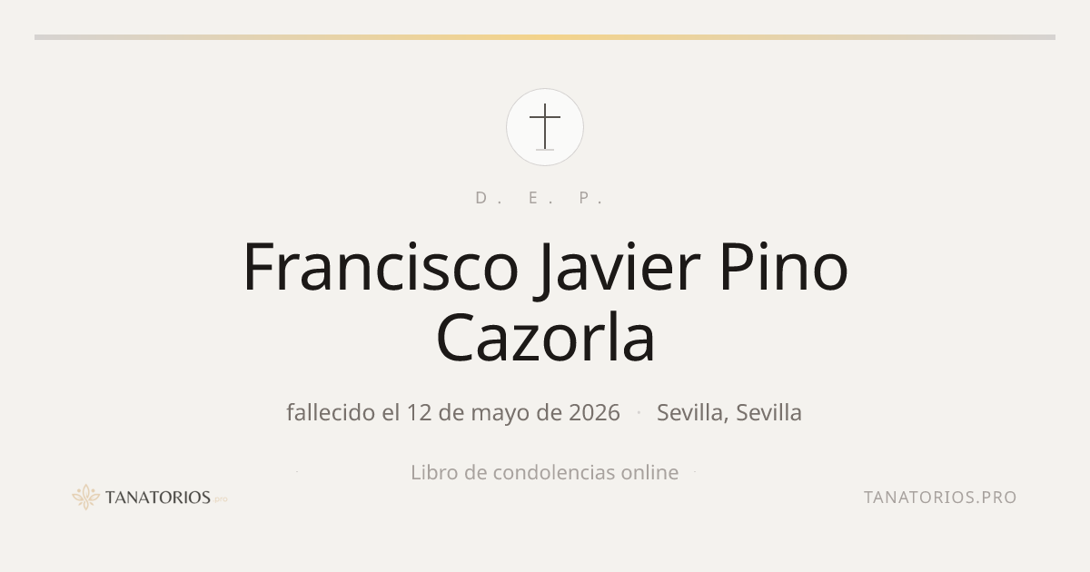 Memorial de Francisco Javier Pino Cazorla