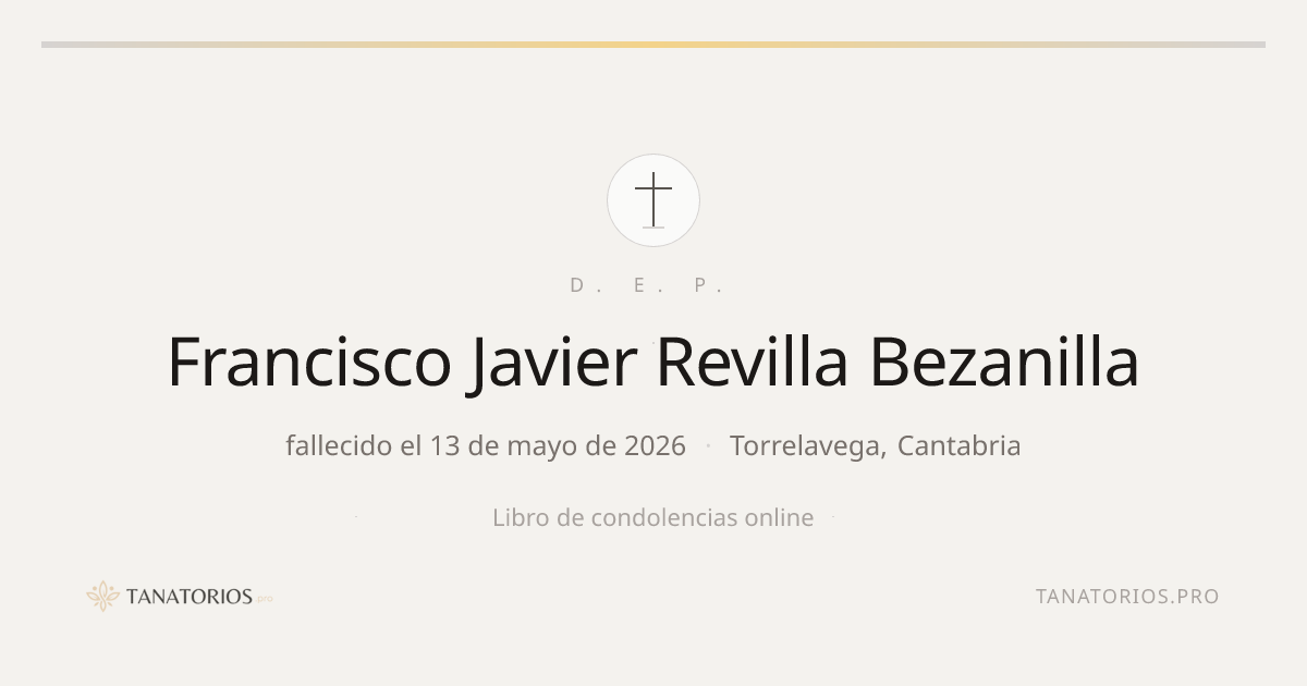 Memorial de Francisco Javier Revilla Bezanilla