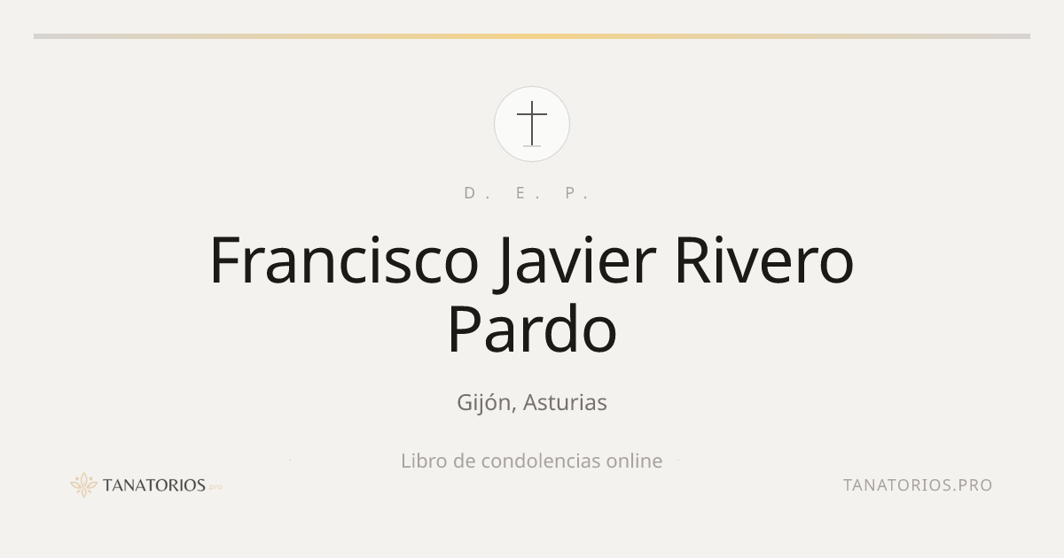 Memorial de Francisco Javier Rivero Pardo