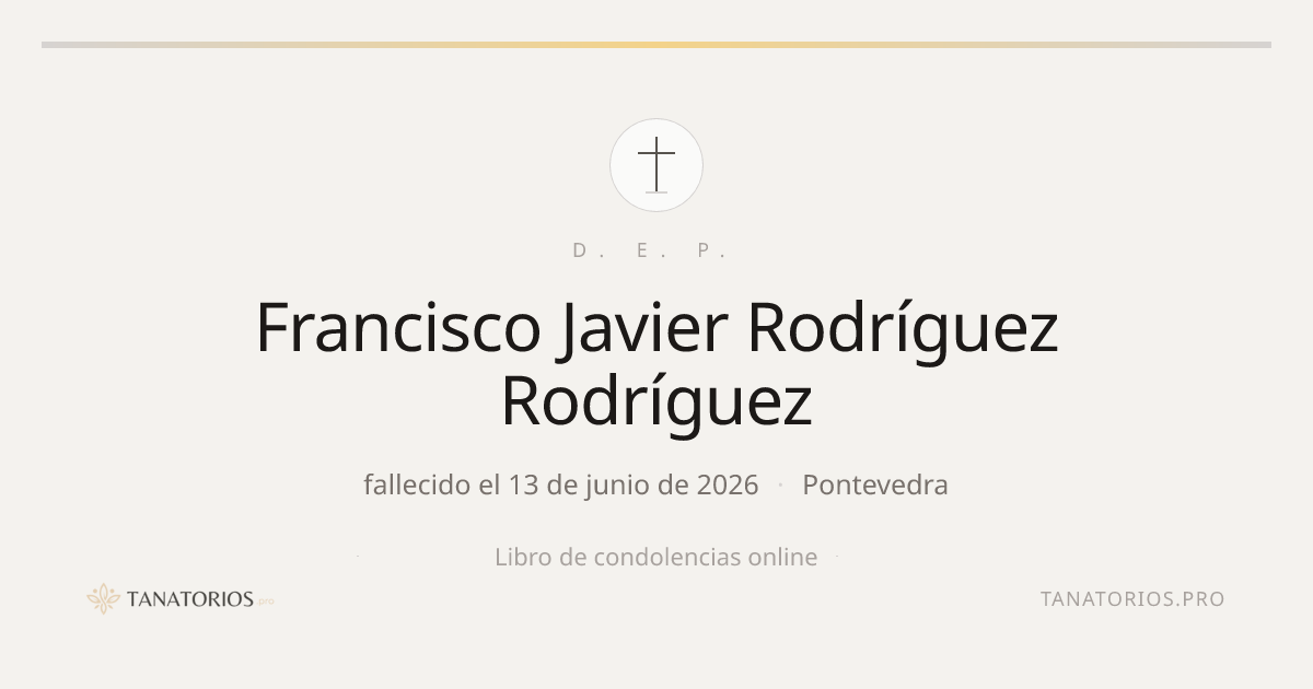 Memorial de Francisco Javier Rodríguez Rodríguez