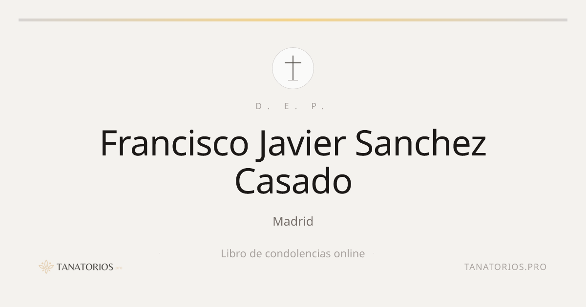 Memorial de Francisco Javier Sanchez Casado