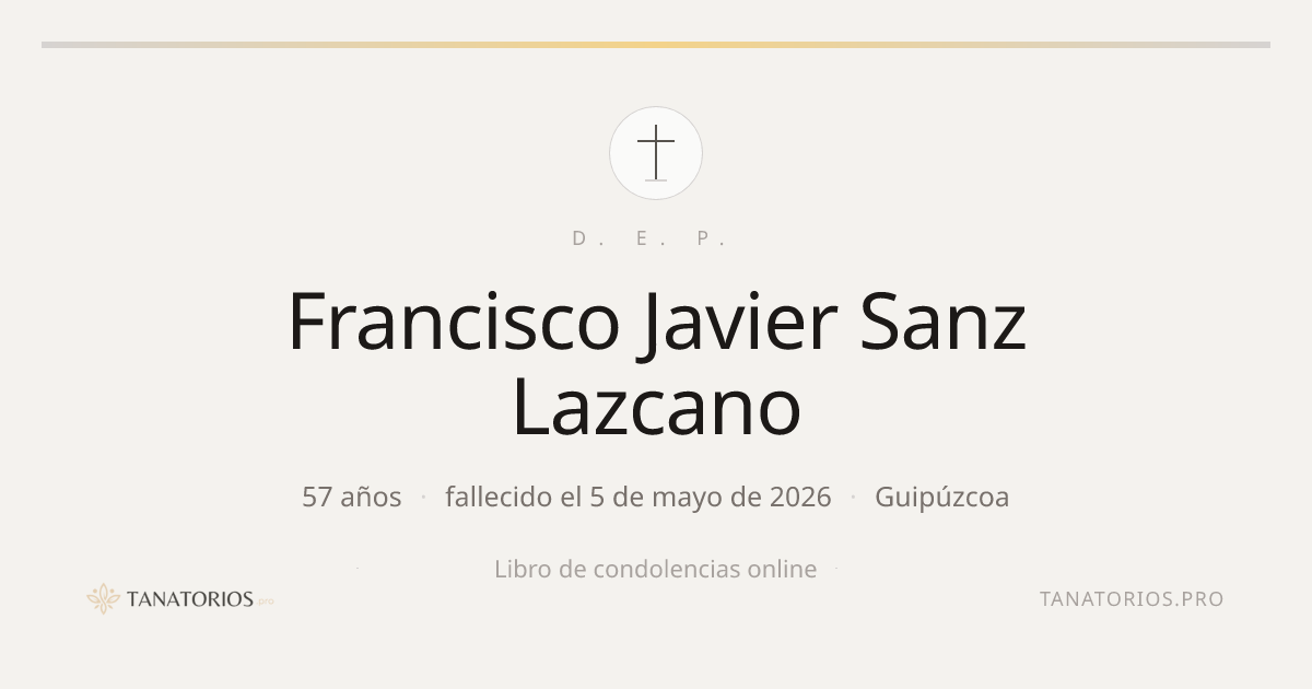 Memorial de Francisco Javier Sanz Lazcano