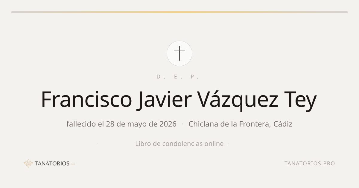 Memorial de Francisco Javier Vázquez Tey