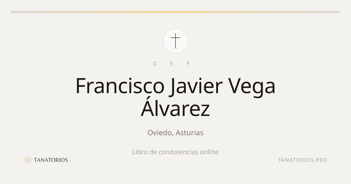 Memorial de Francisco Javier Vega Álvarez