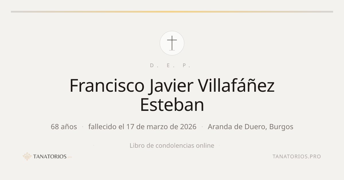 Memorial de Francisco Javier Villafáñez Esteban