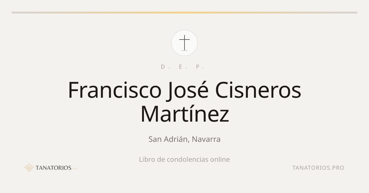Memorial de Francisco José Cisneros Martínez