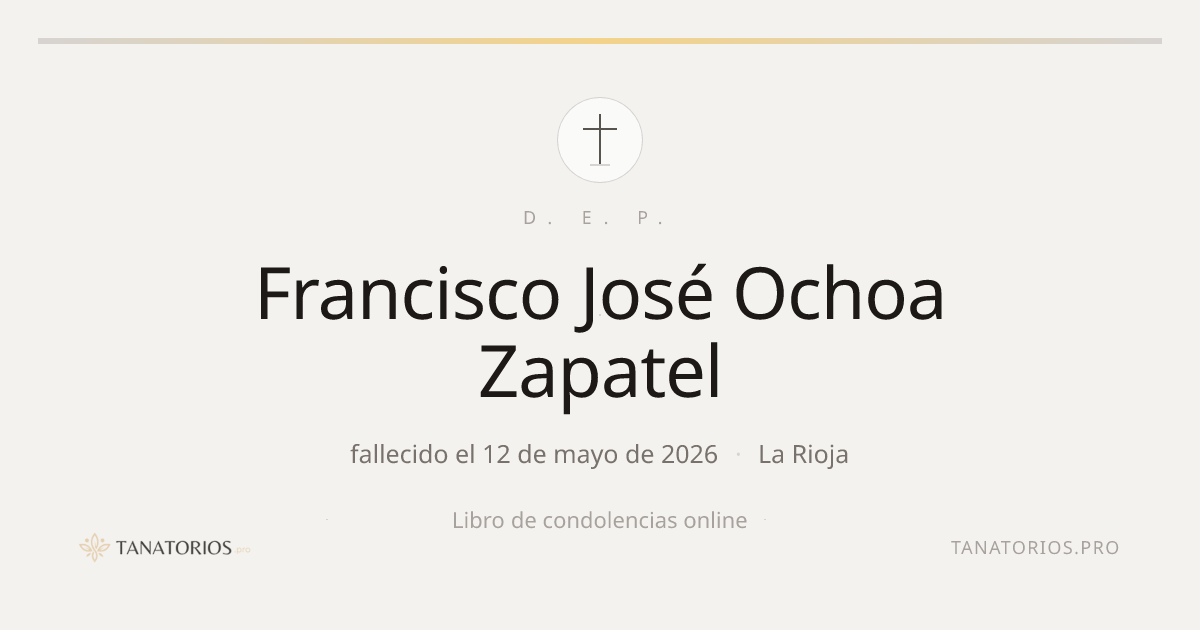 Memorial de Francisco José Ochoa Zapatel