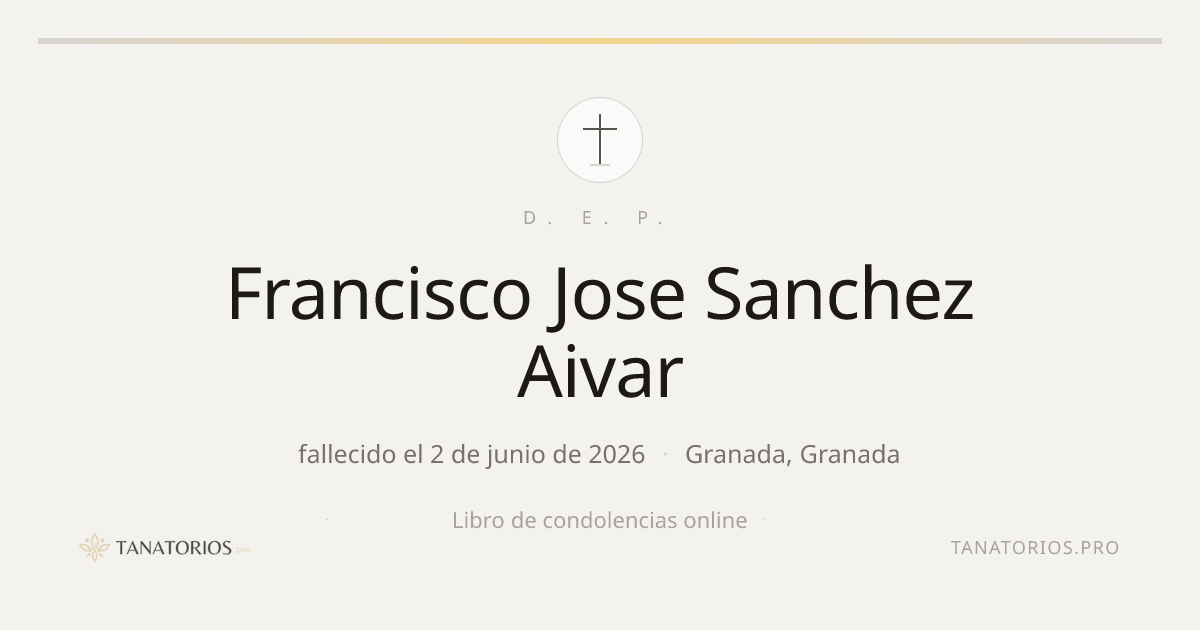 Memorial de Francisco Jose Sanchez Aivar