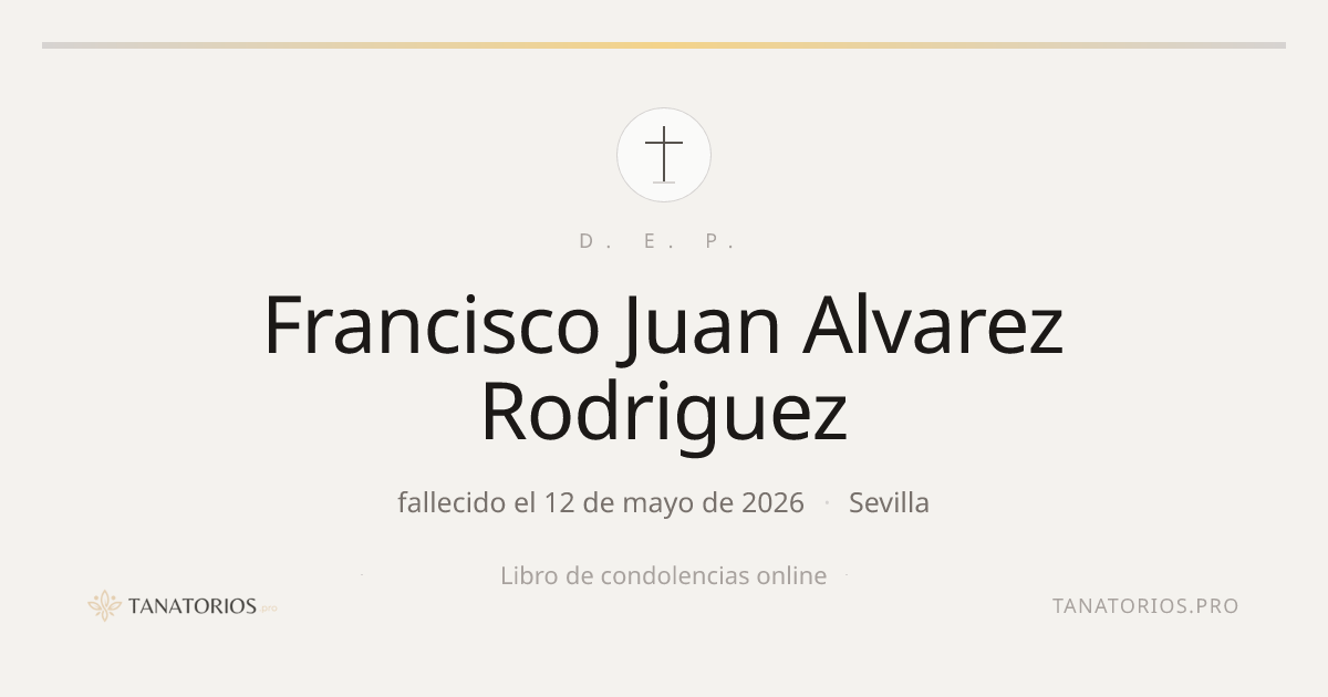 Memorial de Francisco Juan Alvarez Rodriguez