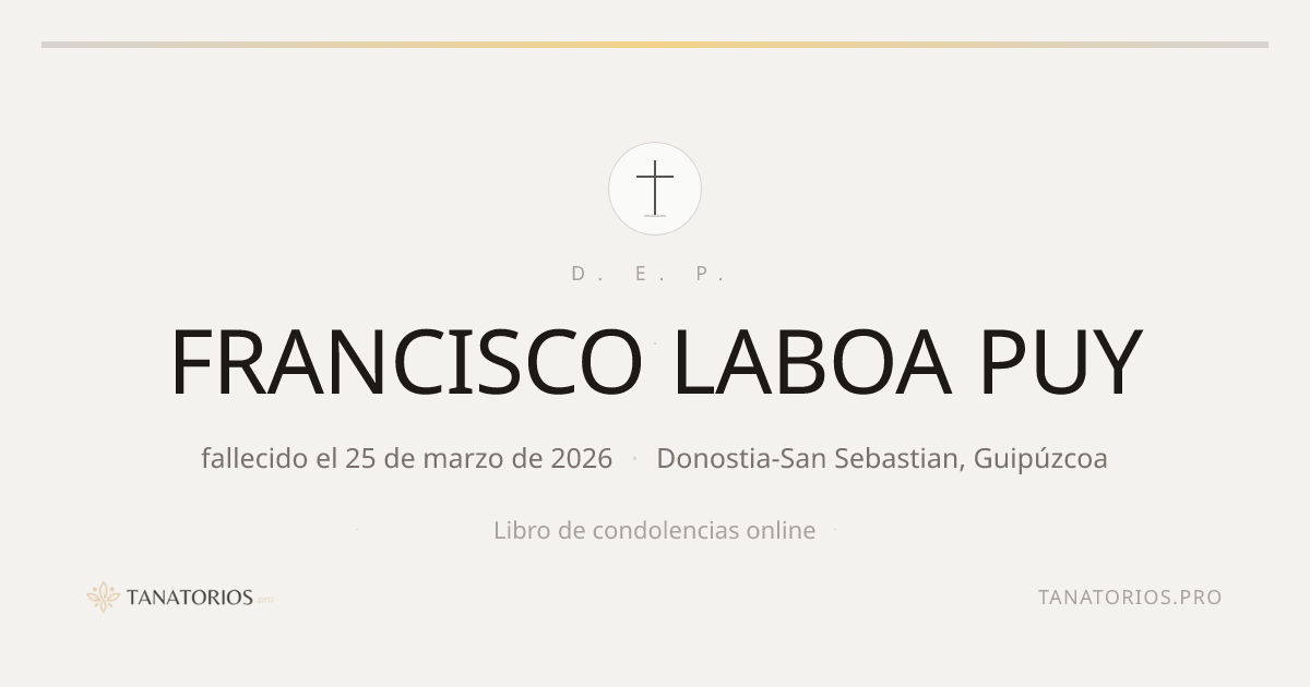 Memorial de FRANCISCO LABOA PUY