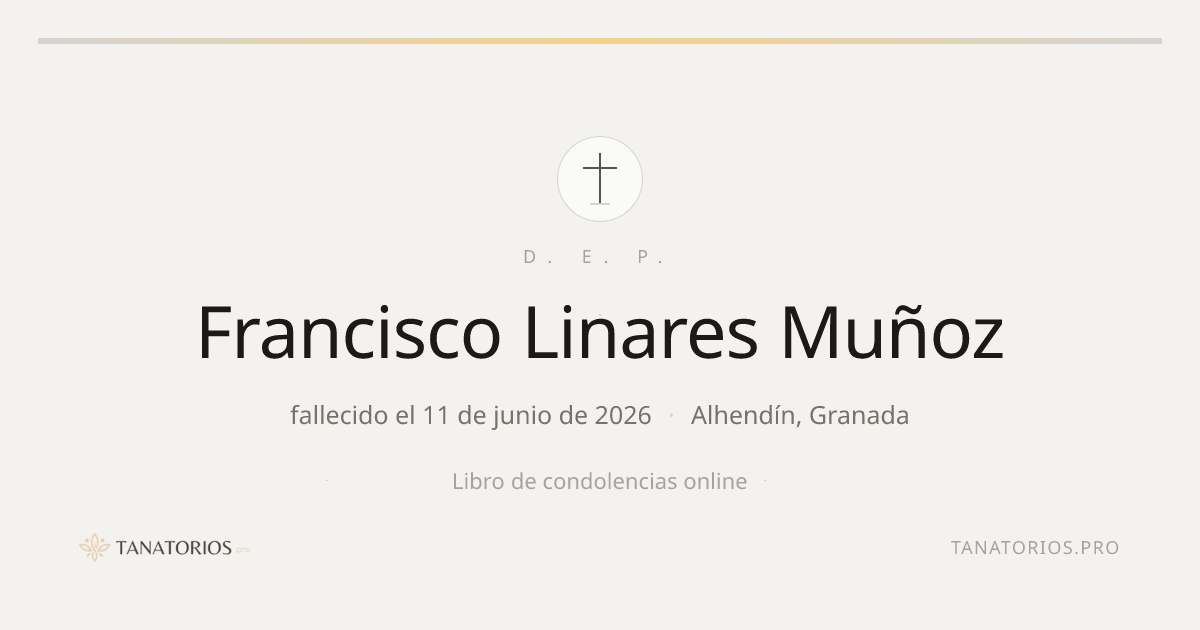 Memorial de Francisco Linares Muñoz